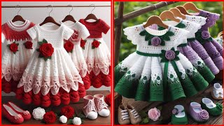 Attractive Crochet Baby Girl Frock Design Unique Crochet Baby Dress PatternsStep for Style 2024 [upl. by Eleni]