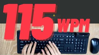 111 wpm to 115 WPM  What 115 words per minute looks like [upl. by Mark869]