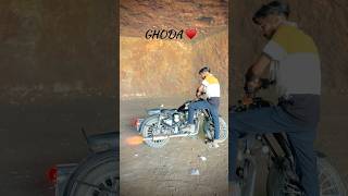 Black ghoda 🐎 royalenfield classic classic350 trending status viralvideo love [upl. by Dulcia206]