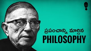 WHAT IS EXISTENTIALISM JeanPaul Sartre Philosophy  Think Telugu Podcast [upl. by Etnomal]