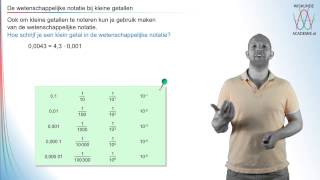 De wetenschappelijke notatie bij kleine getallen havovwo 2  WiskundeAcademie [upl. by Shurwood418]