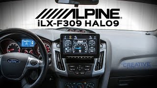 Alpine iLXF309 Halo9 installed in a 2014 Focus ST  Install amp Demo [upl. by Ahsatan]