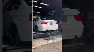 Supercharged N52 330i Dyno bmw e90 n52 330i supercharger [upl. by Htieh]