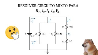 ⚡Resolver Circuito Mixto SerieParalelo Problema 5 Sección 72 Boylestad⚡ [upl. by Gayla]