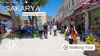 4K Sakarya City Center Walking Tour  Turkey Walk 2023 [upl. by Annadiane]