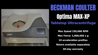 Beckman Optima MAXXP Tabletop Ultracentrifuge Item  1266B CENTRI [upl. by Anet]