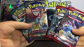 SCHILLERNDES SHINY AMIGENTO GX Kollektion Box Nr 2 Aufziehen der Sturmröte Booster Packs [upl. by Brasca56]