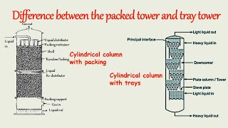 Difference between Packed column and tray columnMass Transfer Operations [upl. by Eciram]