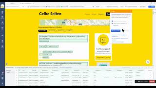 Gelbe Seiten Web Scraping  Automatische Dedektion [upl. by Oates]