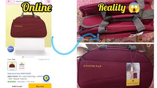 Aristocrat 39L Hand duffel bag  Red regular capacity unboxing flipkart duffelbag unboxing [upl. by Ecirrehs]