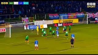 DRAMATIC LATE ACTION  GLENTORAN V LINFIELD  2024 IRISH PREMIERSHIP FOOTBALL [upl. by Richardson]