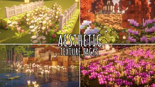 ˚‧｡⋆🌻Aesthetic Minecraft Texture Packs🍓✩‧₊˚  Minecraft Resource Pack Showcase [upl. by Yetah]