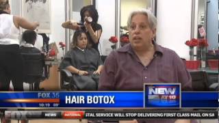 Central Florida ladies line up for hair botox treatment RGCosmetics [upl. by Einafats]