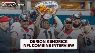 Derion Kendrick explains what Georgia football National Championship means to him [upl. by Vudimir85]