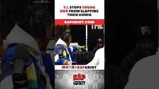 TI intervenes as Dro threatens to put hands on his homie Lets talk about ityoungdro ti [upl. by Primaveria342]