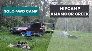 Solo 4WD camping Hipcamp Amamoor Creek [upl. by Glynda]