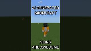 AI Generated Minecraft Skins Are Insane gaming minecraft [upl. by Lasser684]