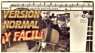 🎻 Cómo tocar WALTZ no 2 en CELLO 💥¡2 versiones normal y fácil [upl. by Sesylu]