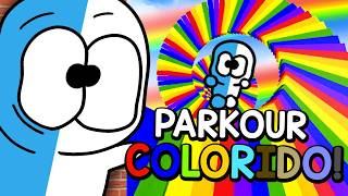 PIMGO JOGOU O PARKOUR COLORIDO DO ROBLOX [upl. by Lowis]