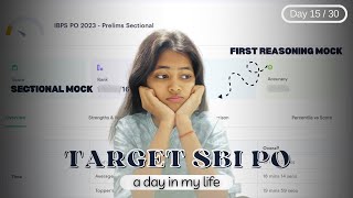 Day 15 30 📚Target SBI PO  A day in my life as a bank aspirant  college student [upl. by Shiverick]