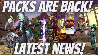 PACKS ARE BACK Wizard101 amp Pirate101 News [upl. by Varhol802]