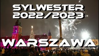 Fajerwerki z drona  Sylwester 20222023 w Warszawie Warsaw Poland New Year 2023 Fireworks  drone [upl. by Enidanreb]