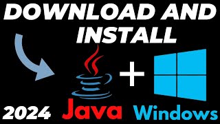 How to Download and Install Java JDK on Windows 1011 2024 [upl. by Kara-Lynn]