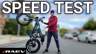 RAEV Bullet GT Ebike Speed Test  Unlocking Speed limit 1300W [upl. by Uund]