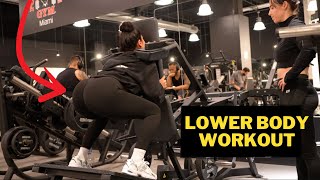 GYM VLOG  Lower Body workouts for glutes beginner friendly [upl. by Attenna]