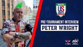 Peter Wright  PreMatch Interview  US Darts Masters [upl. by Czarra897]