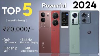 Top 5 5G Phones Under 20000  January 2024   5G  144Hz 3D Display 108MP OIS with 4K [upl. by Elatsyrc978]