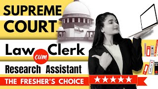 Supreme Court Law Clerk cum Research Assistant  Career options after LLB  Career for LLB freshers [upl. by Hosea]