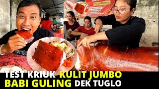 TEST KRIUK KULIT JUMBO BABI GULING DEK TUGLO [upl. by Drofhsa555]