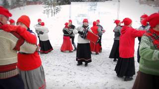 Biathlon Folk Dancing at Holmenkollen [upl. by Solnit]