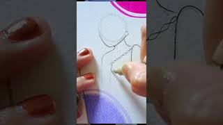 Drawing Cartoon Character 🌙drawwithme coloring drawing illustration cartoonillustration shorts [upl. by Nostaw]