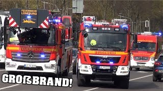 GROßBRAND in Seniorenstift in Altstadt VOLLALARM FEUERWEHR LÜNEBURG  DLK FF Bardowick amp Polizei [upl. by Vidda139]