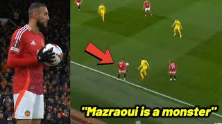 Mazraoui is a monster  Man United fan reaction [upl. by Hnib906]