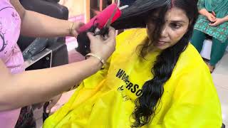 How to cut your own hair at home  How to Long Layer Hair cut  step by step  easy way [upl. by Hannahs]