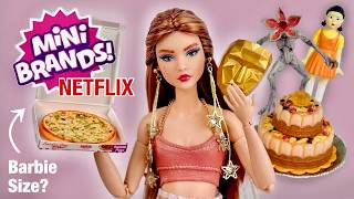 ZURU 5 Surprise Mini Brands NETFLIX Are They Barbie Doll Sized 13 Capsule Unboxing [upl. by Leibman]