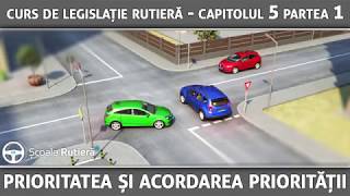 Curs de legislație rutieră  Cap 5 Part 1  Prioritatea și acordarea priorității [upl. by Hsemin]