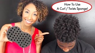 How To Use A Curl  Twists Sponge Tutorial For Long Natural Hair  BiancaReneeToday [upl. by Heymann]