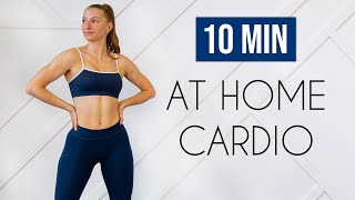 10 MIN CARDIO WORKOUT AT HOME No JumpingApartment Friendly No Equipment [upl. by Elocn344]