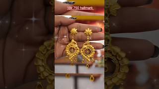 New latest design jewellery jhalitaplatkan 🥰 18k 750 hallmark youtubeshort trending [upl. by Cicily]