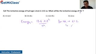 Ionization energy KCET 11th Chemistry Structure of Atoms [upl. by Finnie]