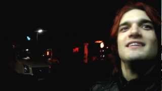 Arejay Hale making fun with us after the Halestorm show in Berlin 14102012 [upl. by Madelyn281]