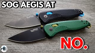 SOG Aegis AT Folding Knife  Overview and Review [upl. by Titania]