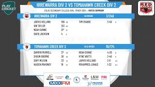 Irrewarra Div 2 v Tomahawk Creek Div 2 [upl. by Abernathy35]