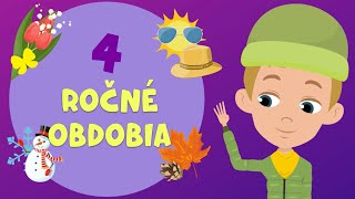 4 ročné obdobia  učíme sa obdobia a oblečenie  Video pre deti  Skooys [upl. by Kristen]