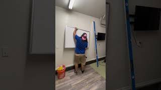 Whiteboard Install diy homeimprovement dad [upl. by Serena295]