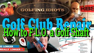 How to FLO a Golf Shaft correct position of shaft alignment [upl. by Winthorpe]